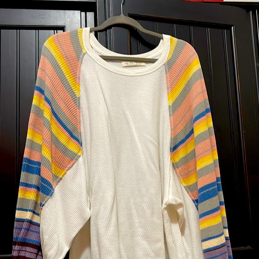 Free People
Rainbow Dreams Balloon-Sleeve Top
